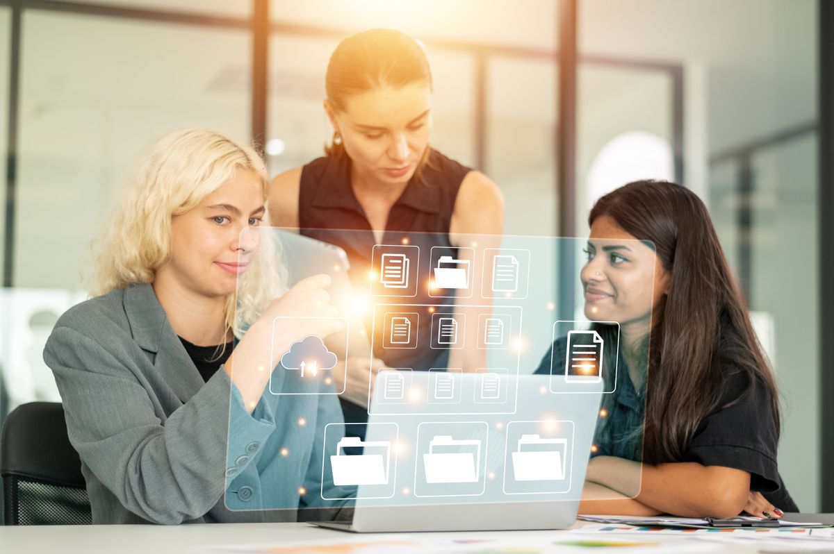 User and department management interface